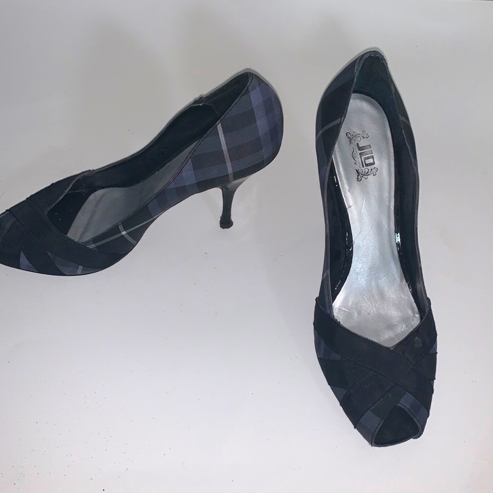 3” Plaid High Heels by Jennifer Lopez